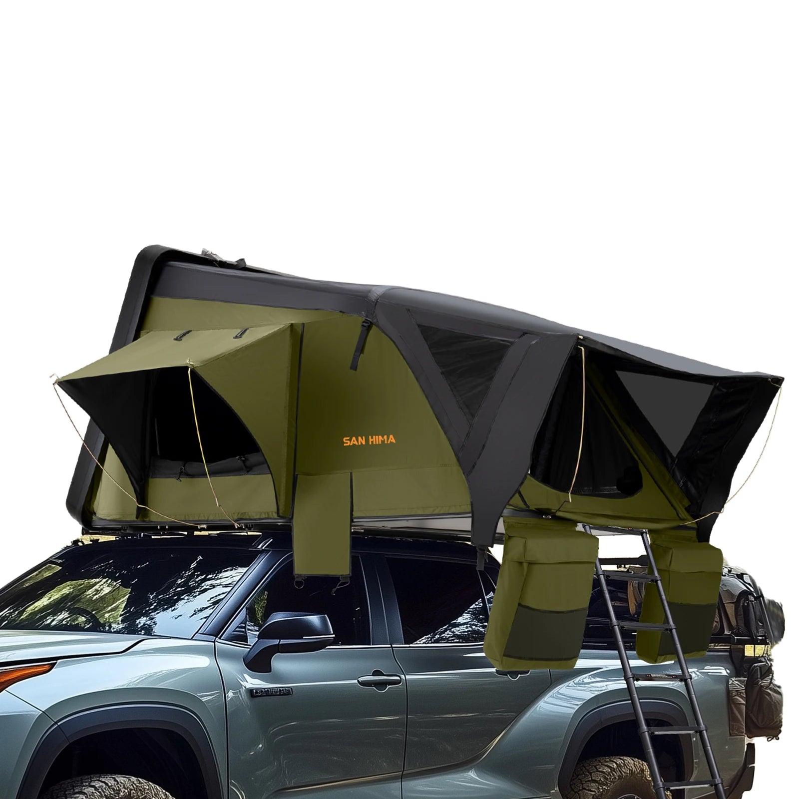 SAN HIMA Quick-Setup Waterproof 3-4 Person ABS Hard Shell Rooftop Tent