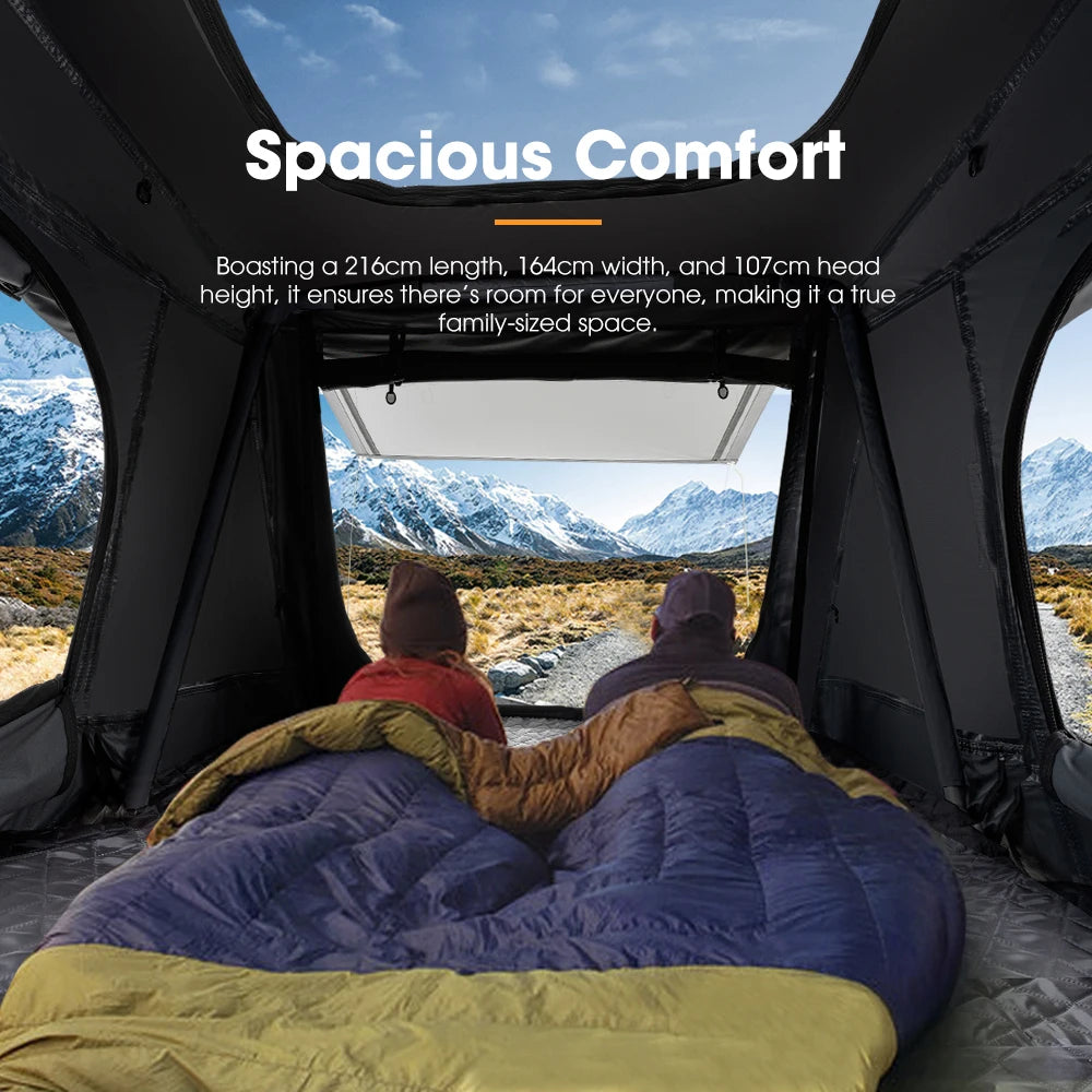 SAN HIMA Quick-Setup Waterproof 3-4 Person ABS Hard Shell Rooftop Tent